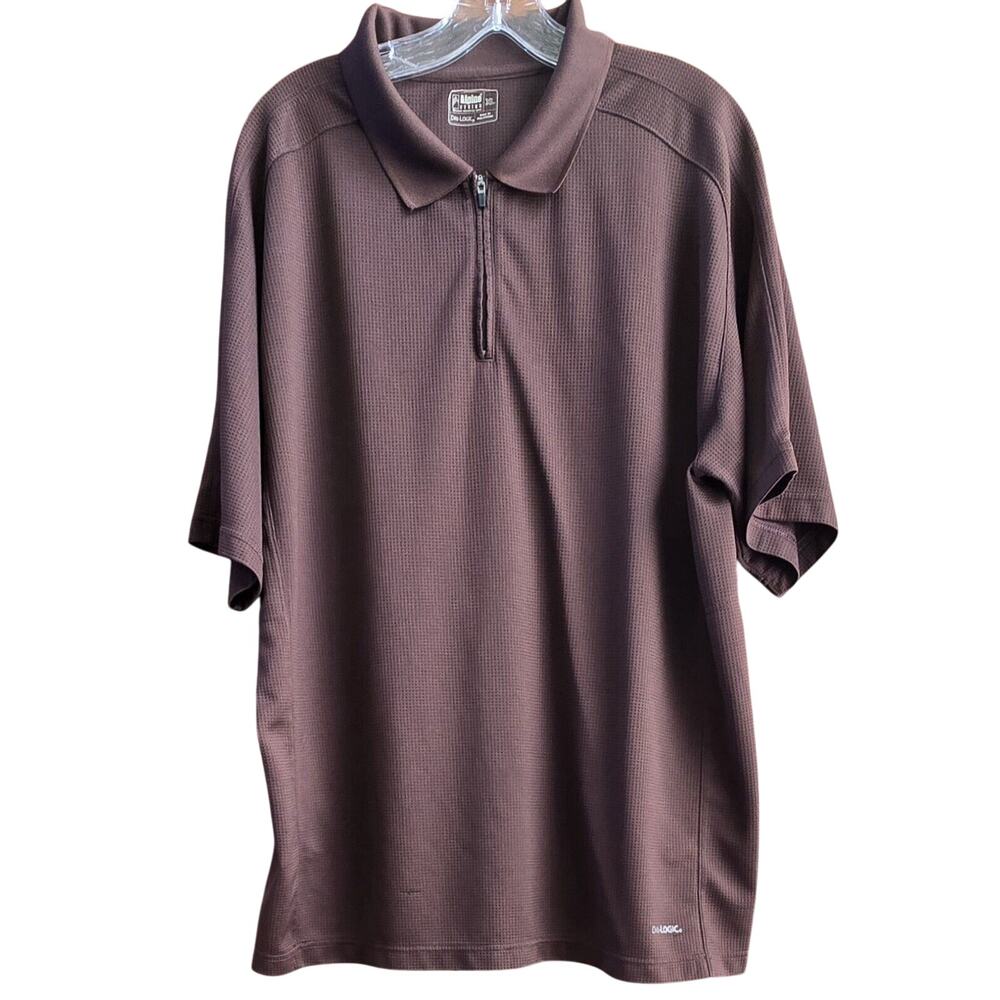 Alpine Design Polo Shirt Adult XLarge Brown Golf Casual Outdoors Mens